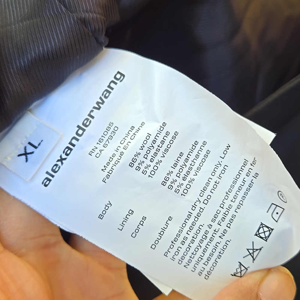 Alexander Wang Single-Breasted Jacket Size Xl - image 7